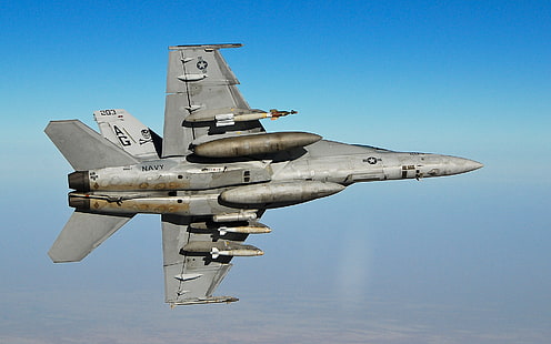 FA 18F Super Hornet Fighter HD, pesawat tempur, super, pesawat, hornet, fa, 18f, Wallpaper HD HD wallpaper