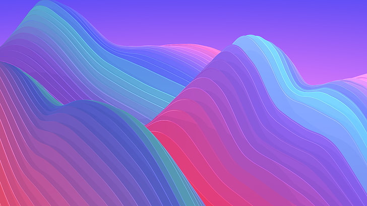 Lila und blau abstrakte Tapete, Apple, Hintergrund, osx, HD-Hintergrundbild