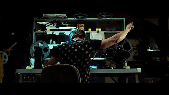 تي شيرت أسود للرجال من Fight Club من Tyler Durden، خلفية HD HD wallpaper