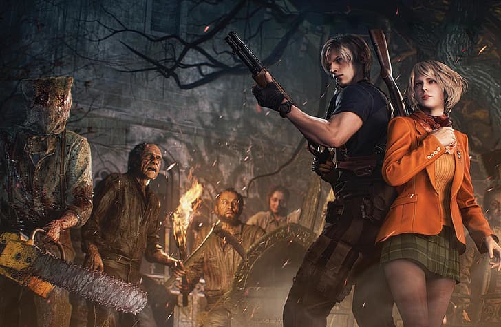 Resident Evil 4'ün yeniden çevrimi, Leon Kennedy, HD masaüstü duvar kağıdı