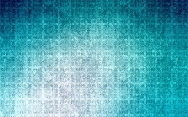 青と白のエリアラグ、パターン、テクスチャ、青、シアン、シンプル、シアンの背景、 HDデスクトップの壁紙