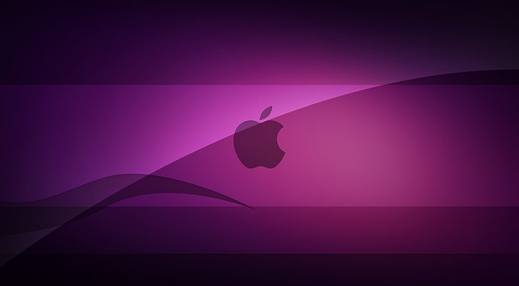 Purple Glass, Apple digital wallpaper, Computers, Mac, Purple, Apple, Glass, Logo, Minimalism, HD wallpaper