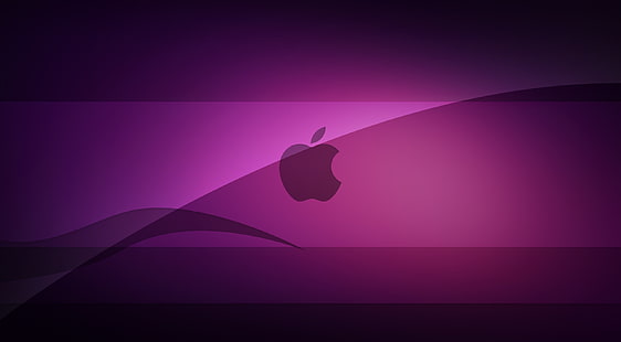 紫のガラス、アップルのデジタル壁紙、コンピューター、Mac、紫、アップル、ガラス、ロゴ、ミニマリズム、 HDデスクトップの壁紙 HD wallpaper
