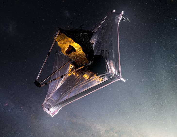 Kosmiczny Teleskop Jamesa Webba, NASA, przestrzeń kosmiczna, teleskop, gwiazdy, Tapety HD