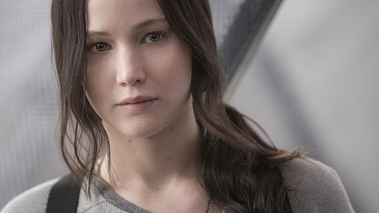 Jennifer Lawrence, The Hunger Games, Mockingjay - Bagian 2, Katniss, film, Jennifer Lawrence, Wallpaper HD HD wallpaper