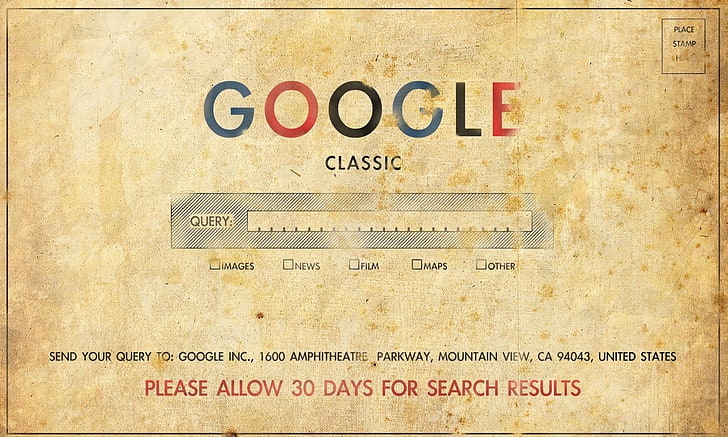 Google, gammalt, gammalt papper, vintage, humor, HD tapet