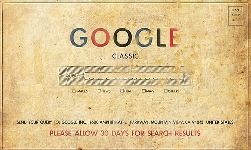 Google, velho, papel velho, vintage, humor, HD papel de parede HD wallpaper