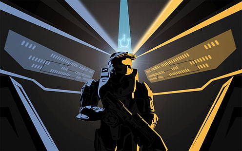 Halo, Master Chief, Xbox One, Halo: Master Chief Collection, jeux vidéo, illustrations, Fond d'écran HD HD wallpaper