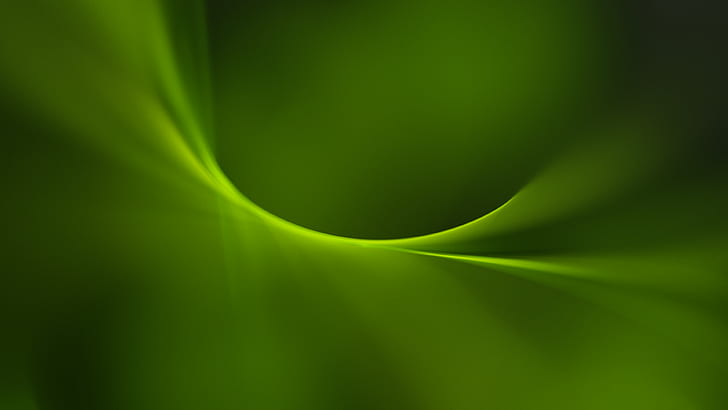 Apofisis, fraktal 3D, abstrak, sederhana, minimalis, hijau, Wallpaper HD