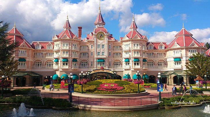 tourisme, voyage, Paris, Disneyland Hotel, réservation, Europe, France, Best Hotels, Fond d'écran HD