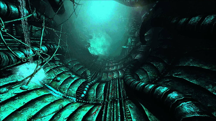 ilustracja tunelu, SOMA, Frictional Games, gry wideo, horror, Tapety HD