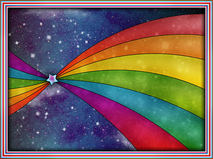 Rainbow Colorful Vector, Colorful, Vector, rainbow, HD wallpaper