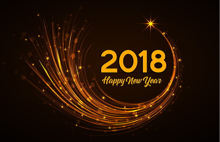 2018, Selamat Tahun Baru 2018, Selamat Tahun Baru, Tahun Baru Hd, Tahun Baru, Santa, Wallpaper HD