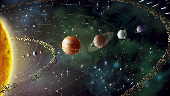 Самая быстрая движущаяся планета в солнечной системе - 09844, HD обои HD wallpaper