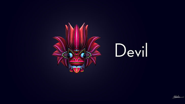 Künstlerisch, Kulturell, Teufel, Maske, Sri Lanka, HD-Hintergrundbild