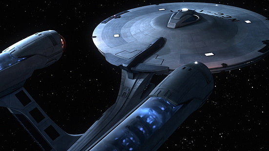 Star Trek USS Enterprise, spazio, astronave, Star Trek, USS Enterprise (astronave), film, Sfondo HD HD wallpaper