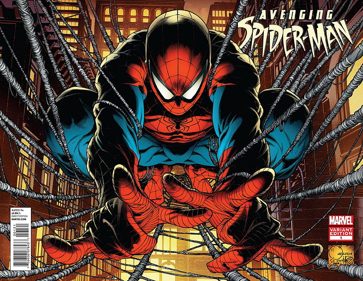 bandes dessinées, homme araignée, Spiderman, super-héros, Fond d'écran HD
