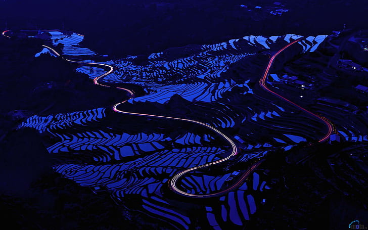라이스 테라스 일본의 자연, 들판, 라이스 테라스, 일본, 자연과 풍경, HD 배경 화면