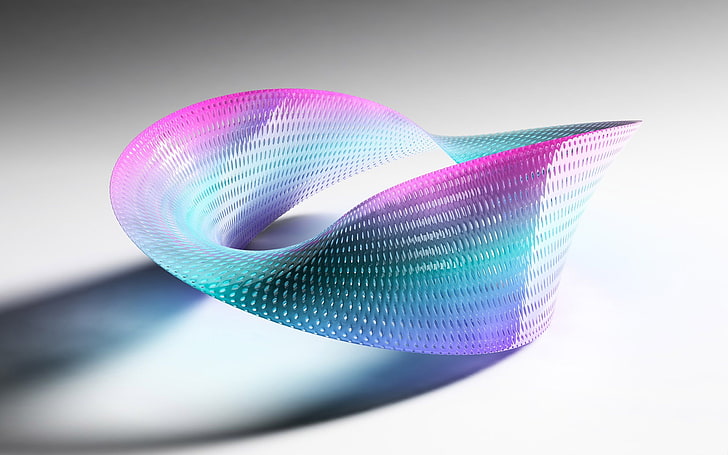 abstract 3d design-HD sfondi widescreen, braccialetto viola e verde acqua, Sfondo HD