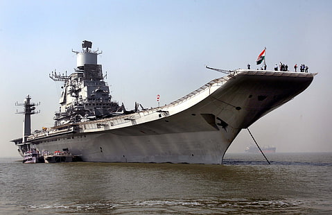 INS Vikramaditya, авианосец, военный корабль, ВМС Индии, HD обои HD wallpaper