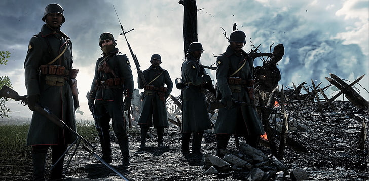 Battlefield 1, EA DICE, Perang Dunia I, prajurit, perang, video game, Wallpaper HD