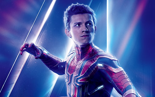 توم هولاند في دور Spider Man Avengers Infinity War 4K 8K ، Spider ، Holland ، Infinity ، Avengers ، War ، Tom ، Man، خلفية HD HD wallpaper