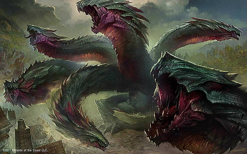 Magic: The Gathering, Hydra Omnivore (Magic the Gathering), Sfondo HD HD wallpaper
