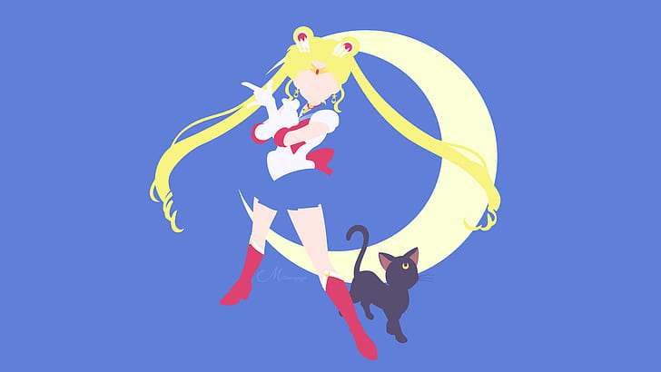 Sailor Moon, Luna (Sailor Moon), Wallpaper HD