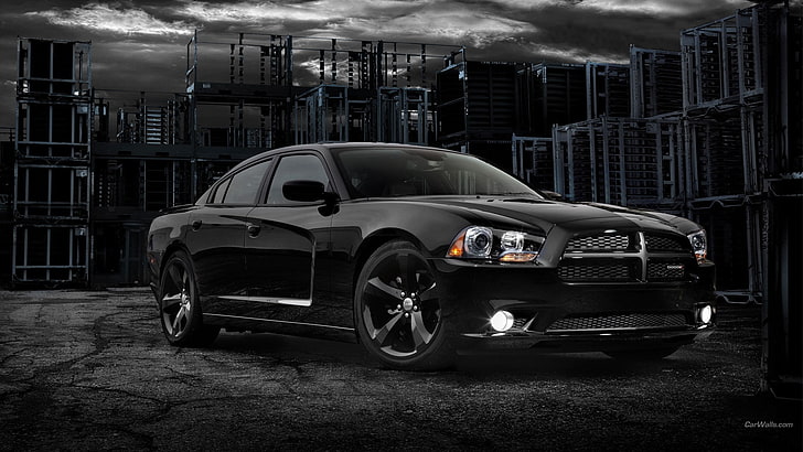 Dodge Charger, Dodge, black cars, car, vehicle, HD wallpaper
