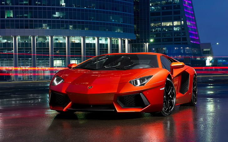 Lamborghini Aventador LP700 4 4, czerwony samochód sportowy ferrari, lamborghini, aventador, lp700, samochody, Tapety HD