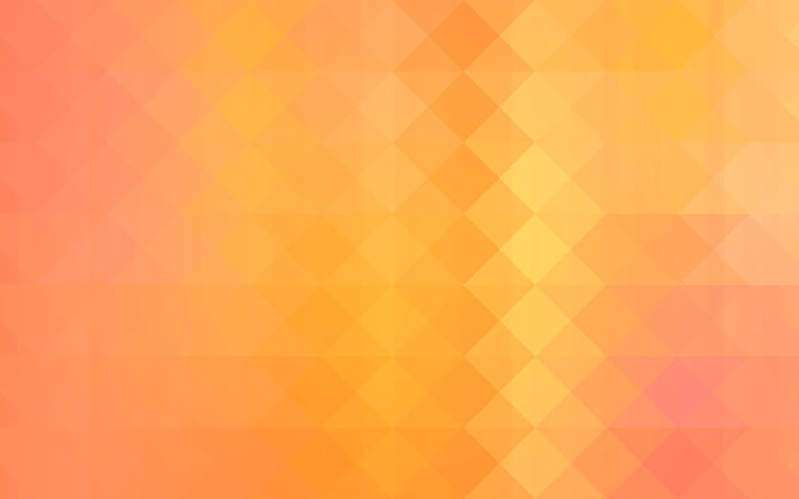 wallpaper oranye, geometri, segitiga, tekstur, latar belakang sederhana, gradien, Wallpaper HD