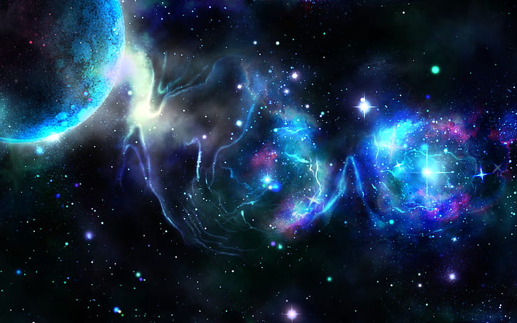 Sci Fi, Nebula, Luar Angkasa, Wallpaper HD