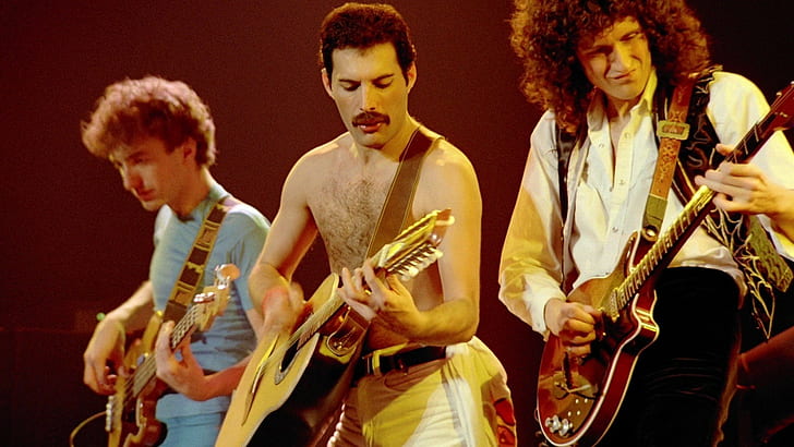 música, Queen, Freddie Mercury, Brian May, John Deacon, Fondo de pantalla HD