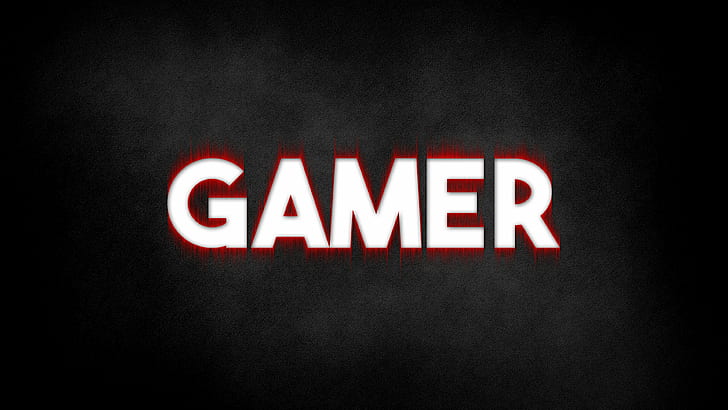 Destructured, Gamer, gamers, red, HD wallpaper