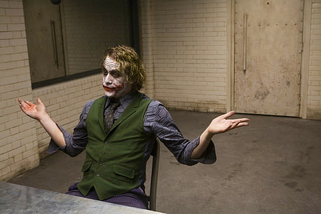 Heath Ledger, El caballero oscuro, Joker, Batman, Fondo de pantalla HD HD wallpaper