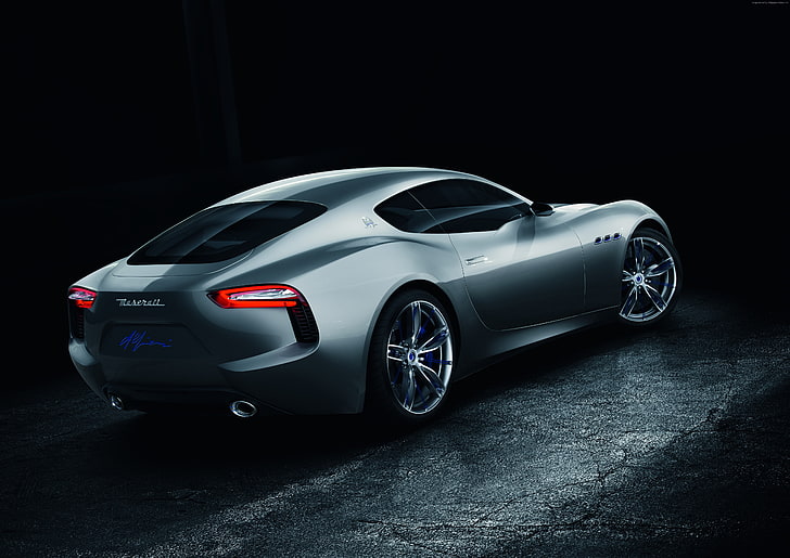 Maserati Alfieri, NAAS, supersamochód, prędkość, Maserati, bok, koncepcja, Frankfurt 2015, 2015 Detroit Auto Show, samochody luksusowe, samochód sportowy, Tapety HD