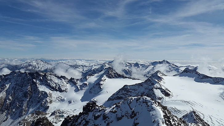 Sierra Nevada, Spanien, Berge, Europa, Grat, Granada, Schnee, Winter, Gebirgszug, HD-Hintergrundbild