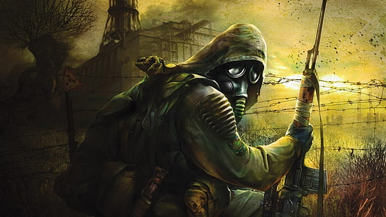 gas masks, S.T.A.L.K.E.R., HD wallpaper HD wallpaper