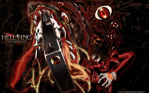 Hell Sing wallpaper, anime, Hellsing, Alucard, vampires, Sfondo HD HD wallpaper