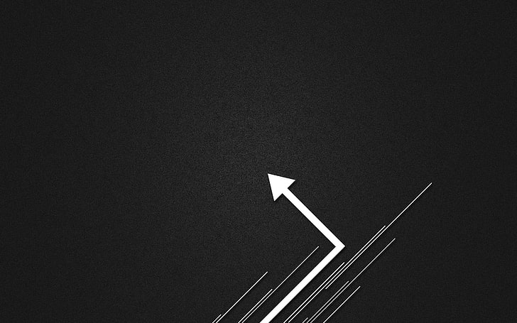 white arrow illustration, style, arrows, minimalism, lines, 1920x1200, cursors, HD wallpaper