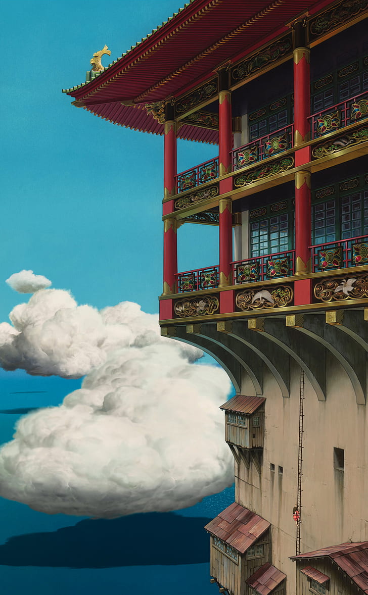 Spirited Away, Hayao Miyazaki, Estúdio Ghibli, anime, HD papel de parede, papel de parede de celular