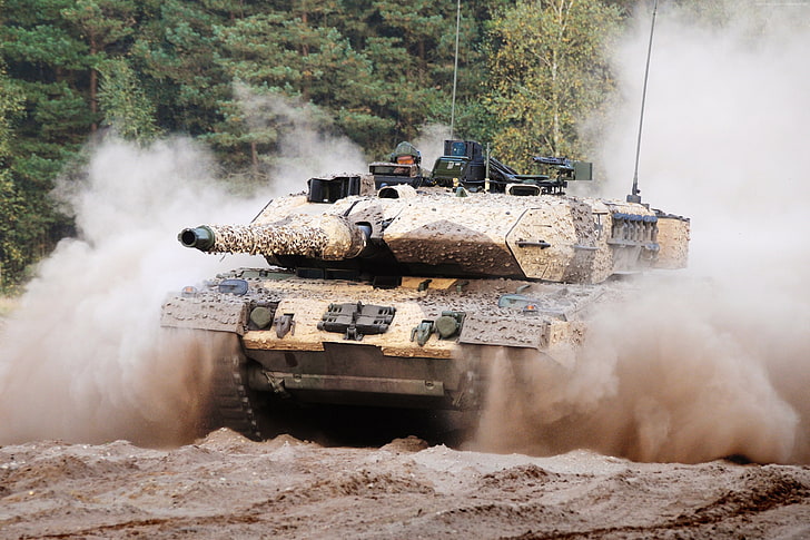 tanque, exército alemão, leopardo 2A7, HD papel de parede