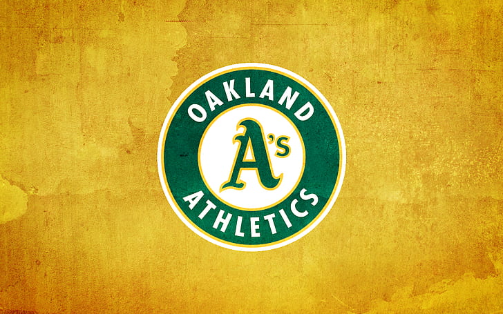 Oakland A's Baseball MLB Yellow HD, спортивная, желтая, с, бейсбольная, млб, дубовая, HD обои