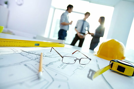 arquitetura, construção, construção, projeto, trabalho, profissão, trabalho, HD papel de parede HD wallpaper