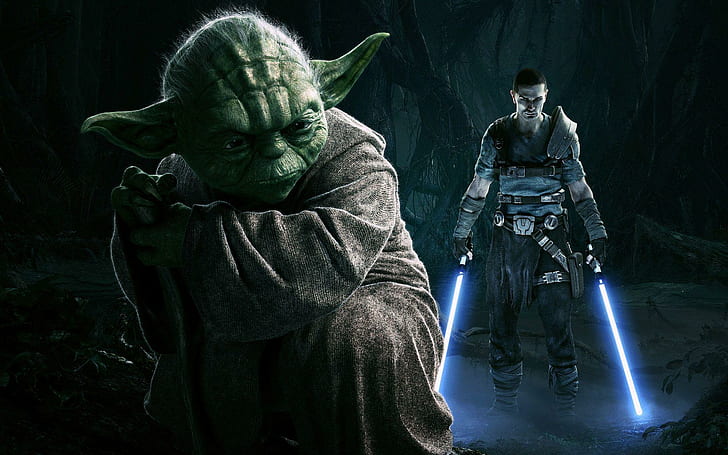 Star Wars - The Force Unleashed II, Master Yoda, Gry, 1920x1200, Star Wars, The Force Unleashed, The Force Unleashed II, Tapety HD