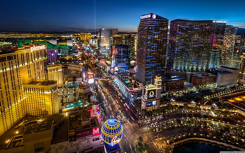 Las Vegas Cosmopolitan Strip Hotel & Kasino Nevada, Wallpaper Desktop Amerika Utara 3840 × 2400, Wallpaper HD HD wallpaper