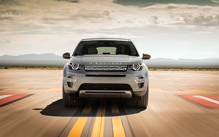 2015 Land Rover Discovery Sport 2, серый ленд ровер Дискавери спорт, спорт, ленд, ровер, открытие, 2015, автомобили, ленд ровер, HD обои
