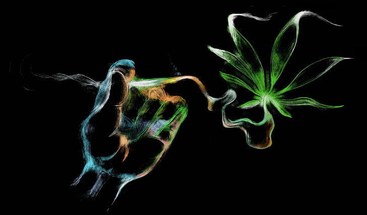 420, Cannabis, Droge, Drogen, Marihuana, Natur, Pflanze, psychedelisch, Rasta, Reggae, trippy, Unkraut, HD-Hintergrundbild