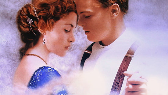 Leonardo Dicaprio e Kate Winslet, Film, Titanic, Kate Winslet, Leonardo Dicaprio, Sfondo HD HD wallpaper