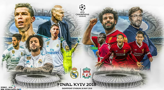 CHAMPIONS LEAGUE FINAL, Sport, Fußball, Real Madrid, Cristiano Ronaldo, Champions League, Liverpool, Mohamed Salah, Salah, HD-Hintergrundbild HD wallpaper